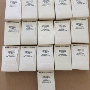 - 16 NEW clear shower caps individually packed ideal for hair dye, bath